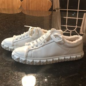 Stuart Weitzman women white sneakers